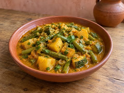 Mole Amarillo con Verduras (grönsaksgryta i gul mole)