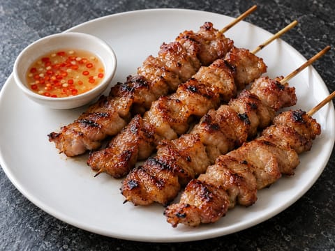 Moo Ping (Thaise gegrilde varkensspiesjes) Moo Ping (Thaise gegrilde varkensspiesjes)