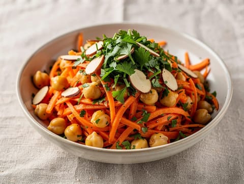 Marokkansk gulrot- og kikertsalat (moderne) Marokkansk gulrot- og kikertsalat (moderne)