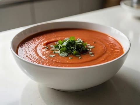 Lekka marokańska zupa pomidorowa