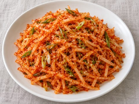 Mu Saengchae (koreansk stark rädisallad) Mu Saengchae (koreansk stark rädisallad)