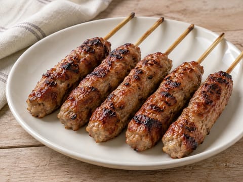 Nem Nuong (salchicha vietnamita de cerdo a la parrilla)