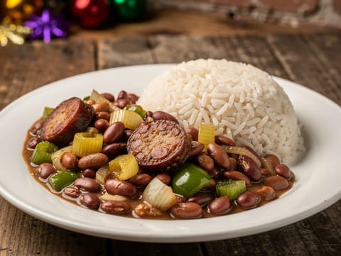 Red Beans and Rice di New Orleans con Andouille