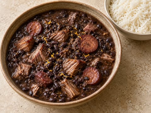 Feijoada (mustapapupata porsaan ja savumakkaran kanssa) Feijoada (mustapapupata porsaan ja savumakkaran kanssa)