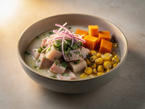 Nikkei-ceviche med leche de tigre