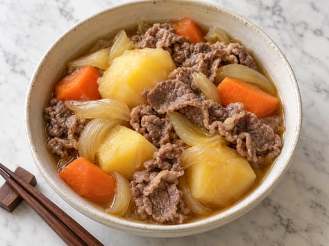 Nikujaga (estofado de ternera y patata) Nikujaga (estofado de ternera y patata)