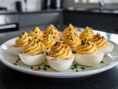 Oeufs Mimosa (francouzská plněná vejce)