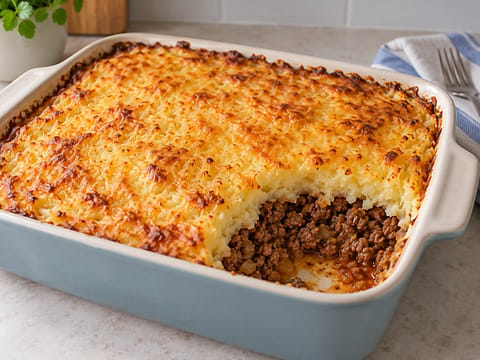 Ovenschotel Gehakt en Aardappel (niederländischer Auflauf mit Hackfleisch und Kartoffeln) Ovenschotel Gehakt en Aardappel (niederländischer Auflauf mit Hackfleisch und Kartoffeln)