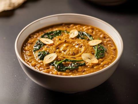 Palak Dal (pinaatti-linssicurry)