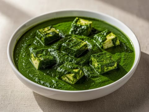 Palak Paneer (curry di spinaci e paneer) Palak Paneer (curry di spinaci e paneer)