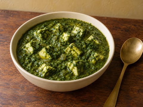 Palak Paneer (Spinat- og paneer-curry) Palak Paneer (Spinat- og paneer-curry)