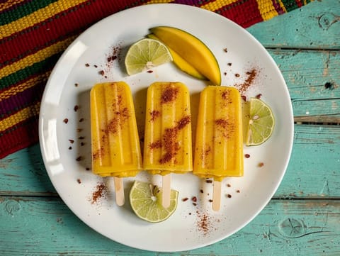 Paletas de Mango con Chile (polos de mango con chile) Paletas de Mango con Chile (polos de mango con chile)