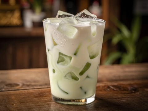 Pandan Iced Milk