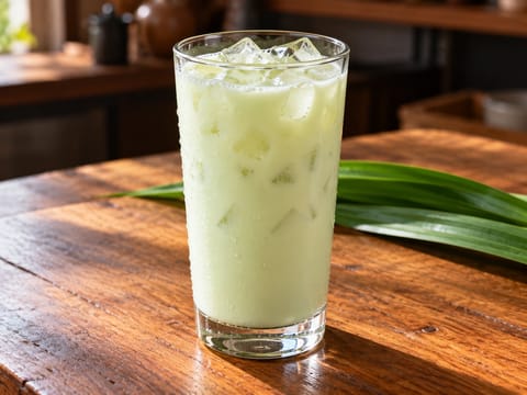 Pandan Iced Milk Pandan Iced Milk