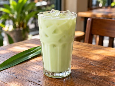 Pandan Iced Milk Pandan Iced Milk