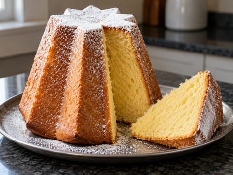 Pandoro (dolce natalizio italiano dorato) Pandoro (dolce natalizio italiano dorato)