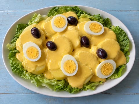 Papa a la Huancaína (πατάτες με σάλτσα τυριού)