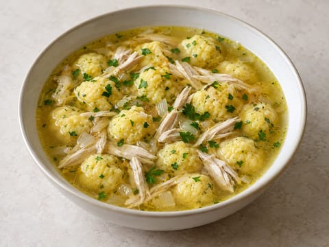 Vori Vori paraguaio (sopa de frango com bolinhos de milho)