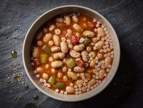 Pasta e Fagioli alla Napoletana (neapolitanischer Bohnen-Nudel-Eintopf) Pasta e Fagioli alla Napoletana (neapolitanischer Bohnen-Nudel-Eintopf)