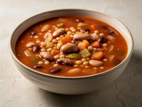 Pasta e Fagioli (Italiaanse bonen-pastasoep)