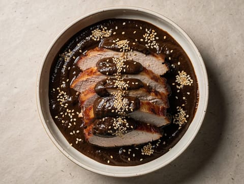 Pavo en Mole para Celebraciones (kalkoen met traditionele molesaus) Pavo en Mole para Celebraciones (kalkoen met traditionele molesaus)