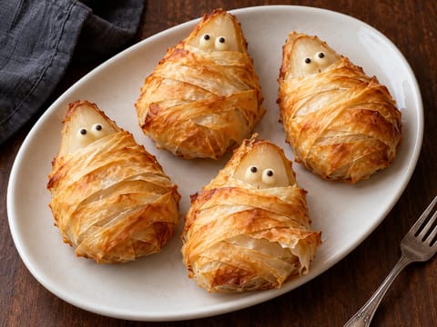 Pear and Almond Filo Mummies Pear and Almond Filo Mummies