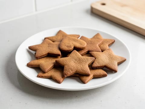 Pepperkaker (pohjoismaiset piparkakut kultasiirapilla) Pepperkaker (pohjoismaiset piparkakut kultasiirapilla)
