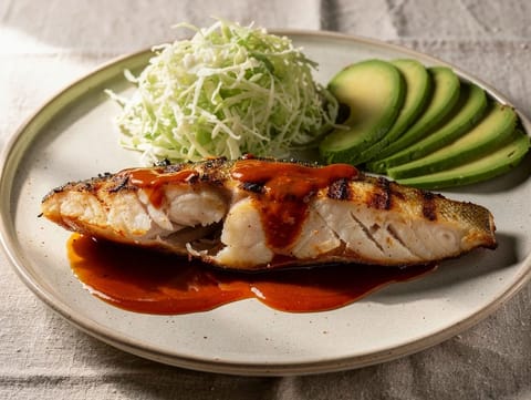 Pescado Zarandeado (acı biberli ve narenciyeli marineyle ızgara balık) Pescado Zarandeado (acı biberli ve narenciyeli marineyle ızgara balık)