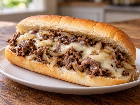 Philly Cheesesteak (Beef and Provolone Sandwich) Philly Cheesesteak (Beef and Provolone Sandwich)