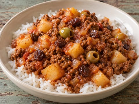 Picadillo Cubano (carne picada temperada cubana) Picadillo Cubano (carne picada temperada cubana)