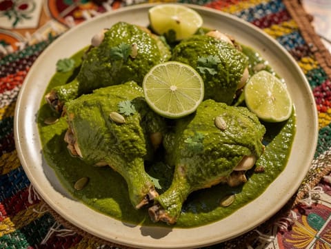 Pipián Verde (Green Pumpkin Seed Mole with Chicken) Pipián Verde (Green Pumpkin Seed Mole with Chicken)