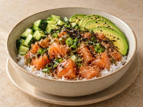Avokádós sriracha poke bowl Avokádós sriracha poke bowl
