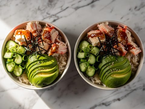 Poke bowl au crabe