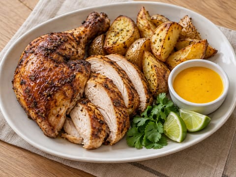 Pollo a la Brasa (perulainen paahdettu kana)
