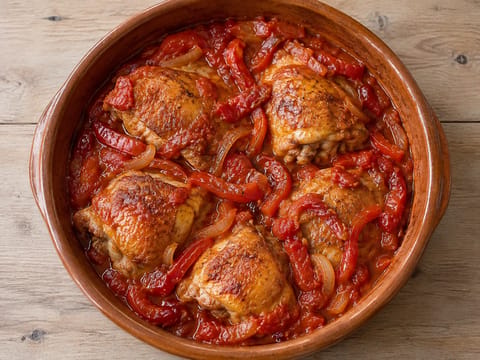 Pollo al Chilindrón (kana paprikoilla ja tomaatilla)