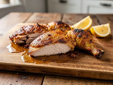 Pollo al Mattone (Kylling stekt i panne under vekt)