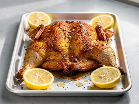 Pollo alla Diavola (sterk italiensk ovnsstekt kylling)