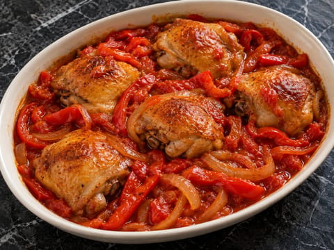 Pollo alla Romana con Peperoni (pollo con peperoni e pomodori) Pollo alla Romana con Peperoni (pollo con peperoni e pomodori)