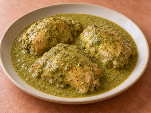 Pollo en Pipián Verde (csirke zöld tökmag-mártásban) Pollo en Pipián Verde (csirke zöld tökmag-mártásban)