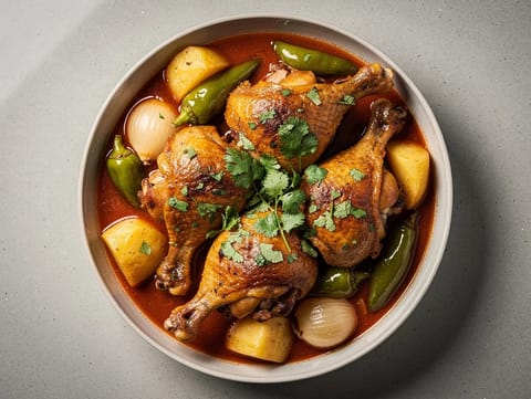 Pollo Guisado (ragoût de poulet braisé latino)