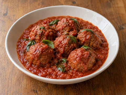 Polpette al Sugo (italienska köttbullar i tomatsås)