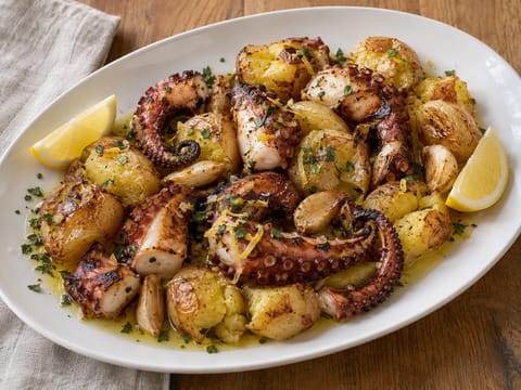 Polvo à Lagareiro (Octopus with Olive Oil and Potatoes) Polvo à Lagareiro (Octopus with Olive Oil and Potatoes)