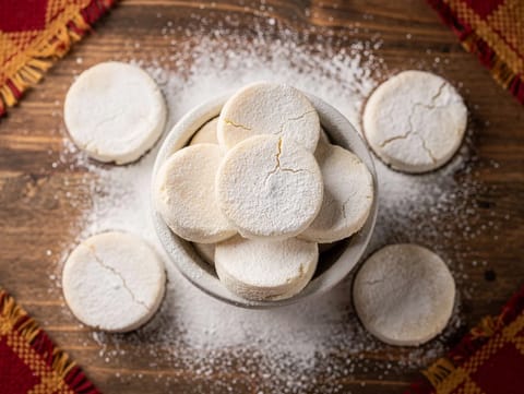 Polvorones (spanske shortbread-kjeks)