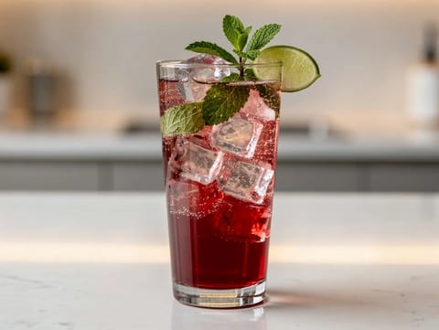 Pomegranate Mint Spritzer (Moroccan-Style) Pomegranate Mint Spritzer (Moroccan-Style)