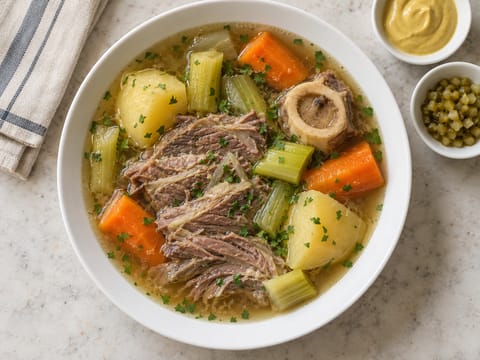 Pot-au-Feu (vită și legume franțuzești fierte încet) Pot-au-Feu (vită și legume franțuzești fierte încet)