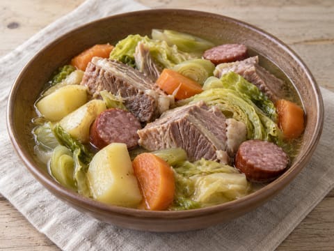 Potée Auvergnate (estofado francés de col y cerdo) Potée Auvergnate (estofado francés de col y cerdo)