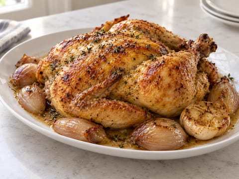Poulet Rôti à la Moutarde (Roast Chicken with Dijon Mustard) Poulet Rôti à la Moutarde (Roast Chicken with Dijon Mustard)
