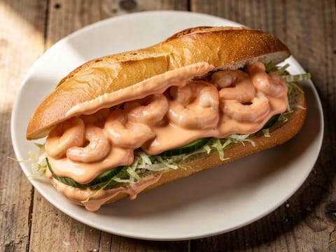 Baguete de camarão Marie Rose
