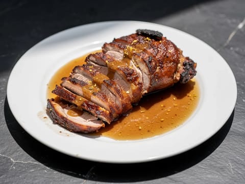 Puerto Rican Pernil (langtidsstegt svineskulder) Puerto Rican Pernil (langtidsstegt svineskulder)