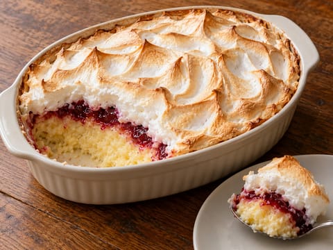 Queen of Puddings (Reçel ve beze ile galeta unlu muhallebi) Queen of Puddings (Reçel ve beze ile galeta unlu muhallebi)